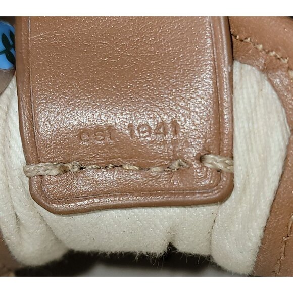 Coach Signature C118 with Rivets Leather & Suede Womens Sneakers Size 5.5 Tan & - Picture 8 of 9
